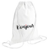 Backpack pouch GYMBAG white (28x40cm)