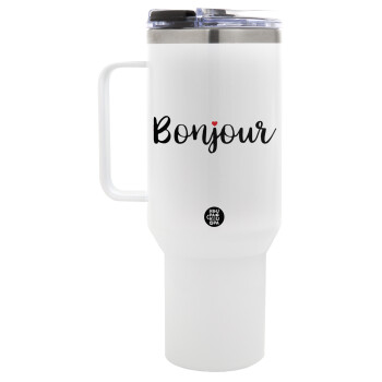 Bonjour, Mega Stainless steel Tumbler with lid, double wall 1,2L