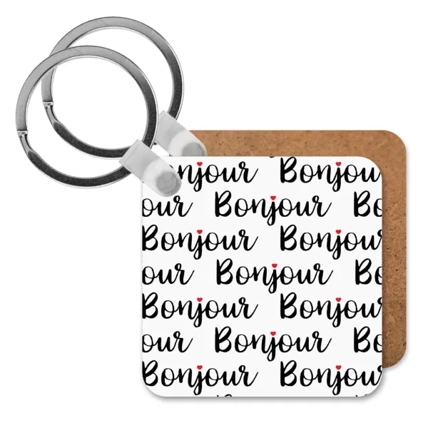 Bonjour — Ξύλινο τετράγωνο
