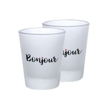 Bonjour, Σφηνοπότηρα γυάλινα 45ml του πάγου (2 τεμάχια)