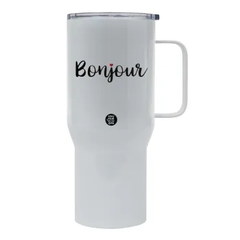 Bonjour, Tumbler με καπάκι, διπλού τοιχώματος (θερμό) 750L