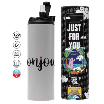 Bonjour, Tumbler stainless steel GREY 600ml