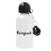 Metal water bottle, White, aluminum 500ml