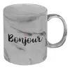Mug ceramic marble style, 330ml