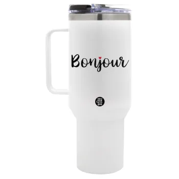 Bonjour, Mega Stainless steel Tumbler with lid, double wall 1,2L