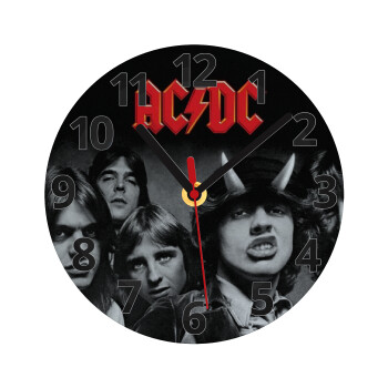 AC/DC angus, Ρολόι τοίχου γυάλινο (20cm)