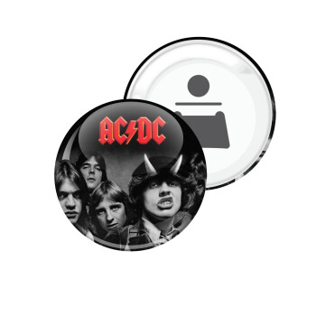 AC/DC angus, Μαγνητάκι και ανοιχτήρι μπύρας στρογγυλό διάστασης 5,9cm