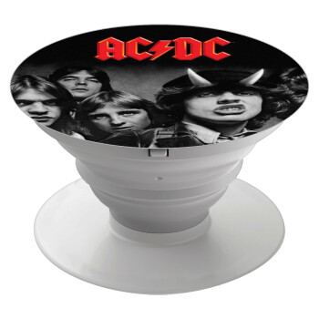 AC/DC angus, Phone Holders Stand  White Hand-held Mobile Phone Holder