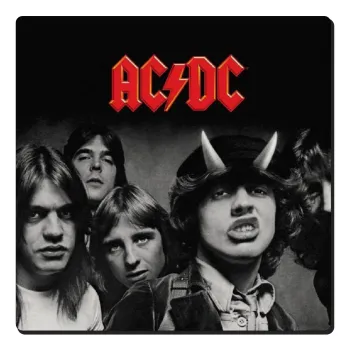 AC/DC angus, Τετράγωνο μαγνητάκι ξύλινο 6x6cm