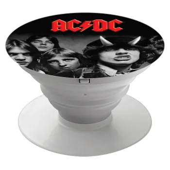AC/DC angus, Phone Holders Stand  White Hand-held Mobile Phone Holder