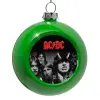 Green Christmas tree ornament bauble 8cm