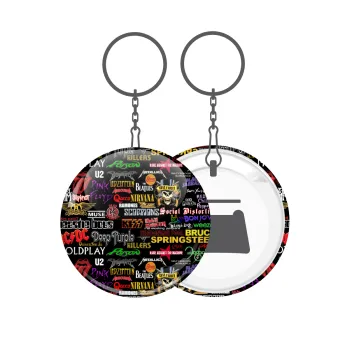 Rock Bands, Μπρελόκ μεταλλικό 5cm με ανοιχτήρι