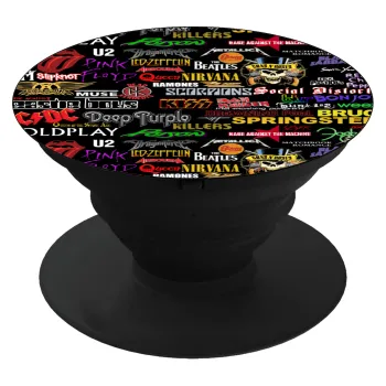 Rock Bands, Phone Holders Stand  Μαύρο Βάση Στήριξης Κινητού στο Χέρι