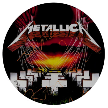 Metallica  master of puppets, Mousepad Round 20cm