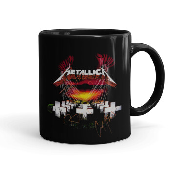 Metallica  master of puppets, Mug black, ceramic, 330ml
