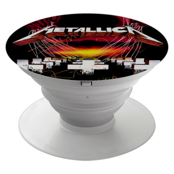 Metallica  master of puppets, Phone Holders Stand  White Hand-held Mobile Phone Holder