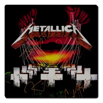 Metallica  master of puppets, Τετράγωνο μαγνητάκι ξύλινο 6x6cm