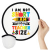 I Am Not Short I Am Preschool Teacher Size, Βεντάλια υφασμάτινη αναδιπλούμενη με θήκη (20cm)