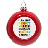 Red Christmas tree ornament bauble 8cm