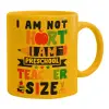 Ceramic coffee mug yellow, 330ml