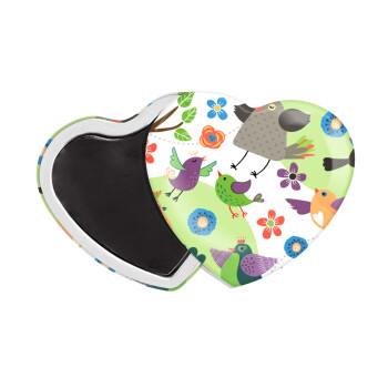 τα πουλάκια, Μαγνητάκι καρδιά (57x52mm)