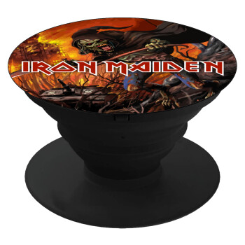 Iron maiden From Fear to Eternity, Phone Holders Stand  Black Hand-held Mobile Phone Holder