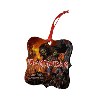 Iron maiden From Fear to Eternity, Στολίδι Χριστουγεννιάτικο στολίδι polygon ξύλινο 7.5cm