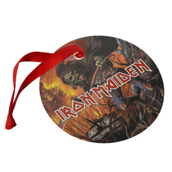 Iron maiden From Fear to Eternity, Christmas ornament glass 9cm