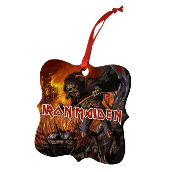 Iron maiden From Fear to Eternity, Christmas ornament polygon wooden 7.5cm