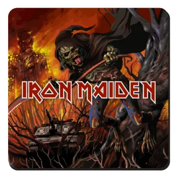 Iron maiden From Fear to Eternity, Τετράγωνο μαγνητάκι ξύλινο 9x9cm