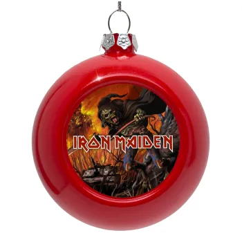 Iron maiden From Fear to Eternity, Red Christmas tree ornament bauble 8cm