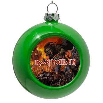 Iron maiden From Fear to Eternity, Green Christmas tree ornament bauble 8cm