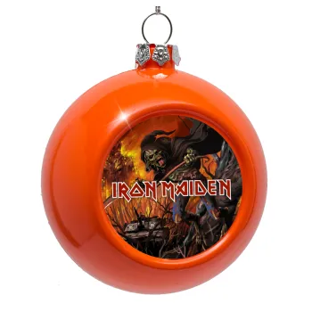 Iron maiden From Fear to Eternity, Orange Christmas tree ornament bauble 8cm
