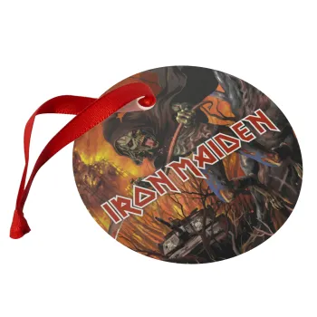 Iron maiden From Fear to Eternity, Christmas ornament glass 9cm
