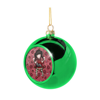 Santoro, Χριστουγεννιάτικη μπάλα δένδρου Πράσινη 8cm