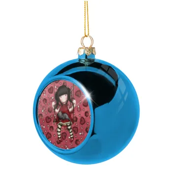 Santoro, Blue Christmas tree ball ornament 8cm