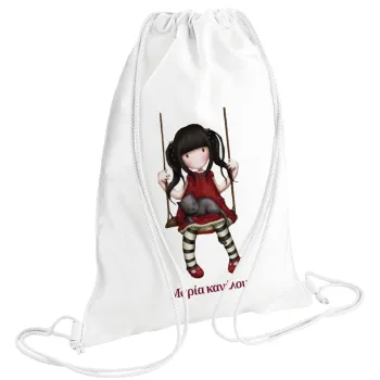 Santoro, Backpack pouch GYMBAG white (28x40cm)