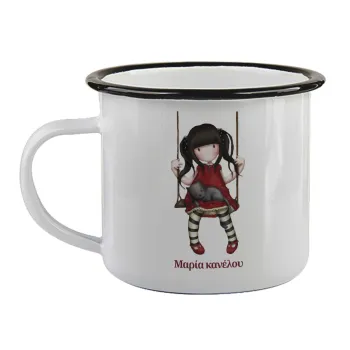 Santoro, Κούπα εμαγιέ με μαύρο χείλος 360ml