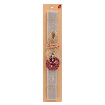 Santoro, Easter Set, wooden keychain & scented Easter candle flat (30cm) (GRAY)