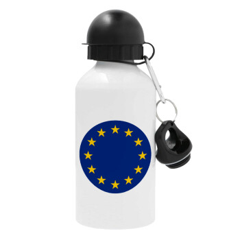 EU, Μεταλλικό παγούρι νερού, Λευκό, αλουμινίου 500ml