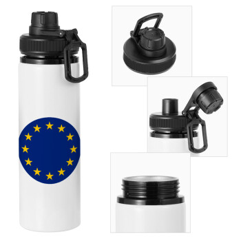 EU, Μεταλλικό παγούρι νερού με καπάκι ασφαλείας, αλουμινίου 850ml