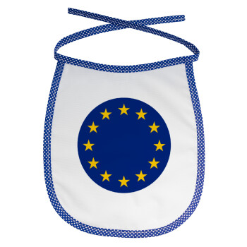 EU, Σαλιάρα μωρού αλέκιαστη με κορδόνι Μπλε