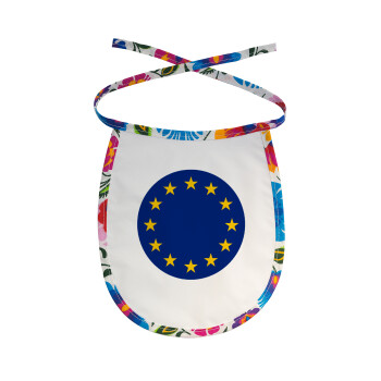EU, Σαλιάρα μωρού αλέκιαστη με κορδόνι Χρωματιστή