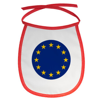EU, Σαλιάρα μωρού αλέκιαστη με κορδόνι Κόκκινη