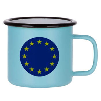 EU, Κούπα Μεταλλική εμαγιέ ΜΑΤ σιέλ 360ml