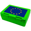 EU, Παιδικό δοχείο κολατσιού ΠΡΑΣΙΝΟ 185x128x65mm (BPA free πλαστικό)