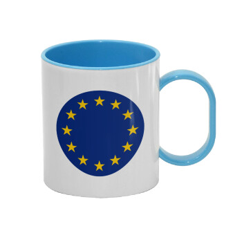 EU, Κούπα (πλαστική) (BPA-FREE) Polymer Μπλε για παιδιά, 330ml