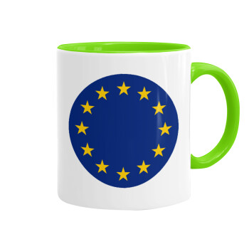 EU, Κούπα χρωματιστή βεραμάν, κεραμική, 330ml