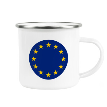 EU, Κούπα Μεταλλική εμαγιέ λευκη 360ml