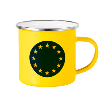 EU, Κούπα Μεταλλική εμαγιέ Κίτρινη 360ml